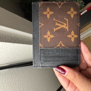 Louis Vuitton Monogram Brown and Black Card Holder